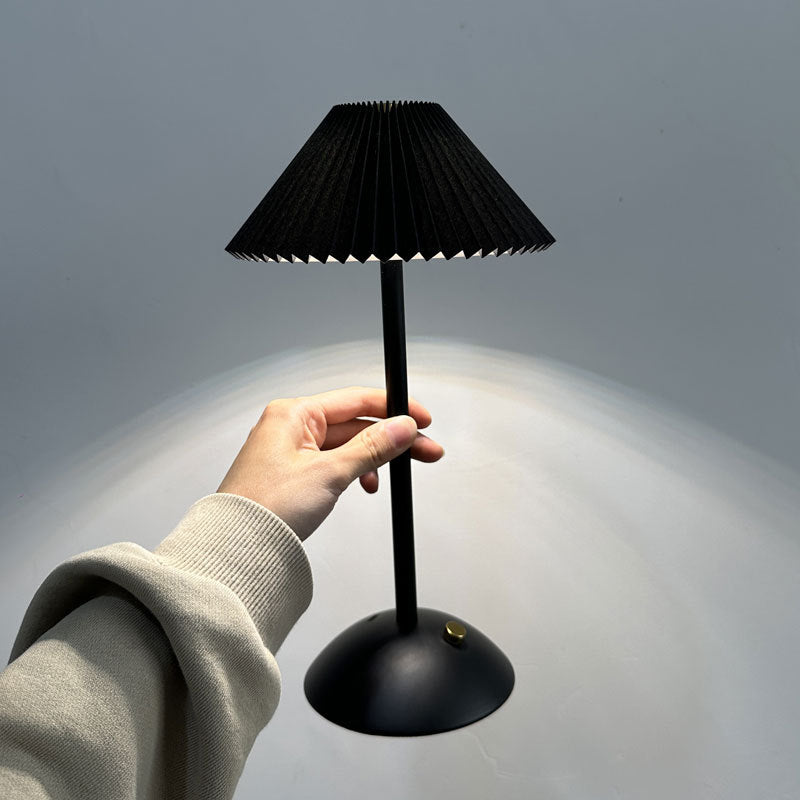 Luminara | Elegant Scandinavian Rechargeable Fabric Table Lamp 13