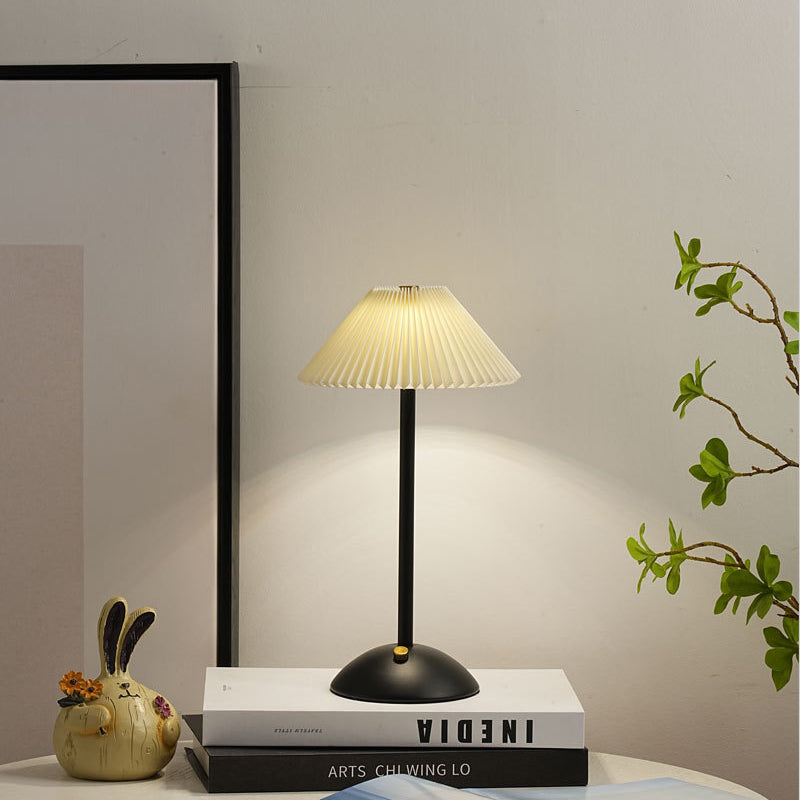 Luminara | Elegant Scandinavian Rechargeable Fabric Table Lamp 5