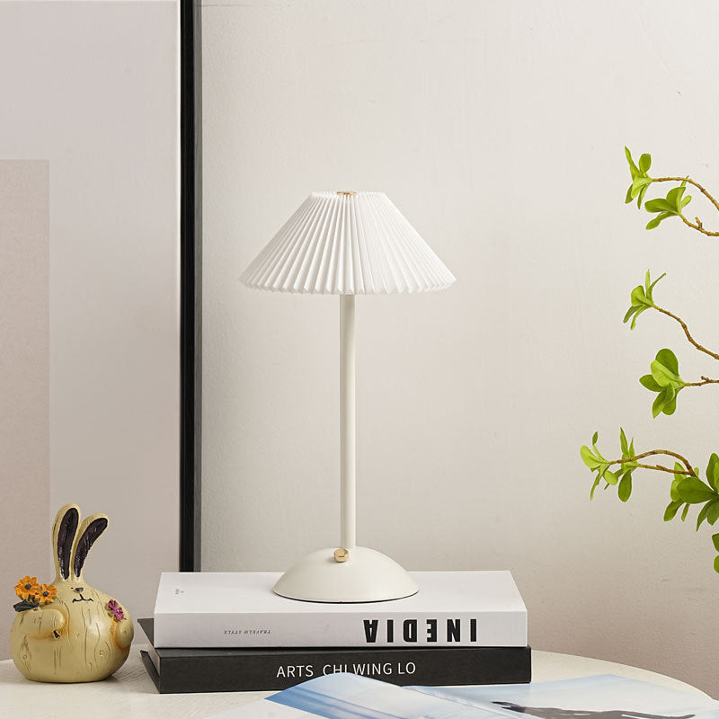 Luminara | Elegant Scandinavian Rechargeable Fabric Table Lamp 9