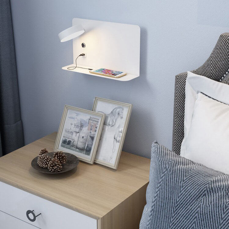 Luminara | Sleek Modern Iron USB Rechargeable Wall Sconce Lamp 4
