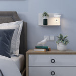 Luminara | Sleek Modern Iron USB Rechargeable Wall Sconce Lamp 6