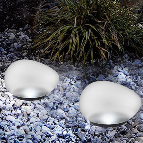 Luminara | Stylish Modern Solar Pebble LED Outdoor Landscape Light 0