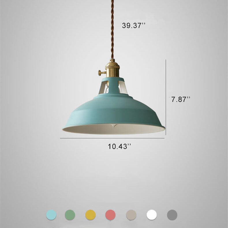 Luminara | Vibrant Industrial Metal Kitchen Pendant Lighting Fixture 7