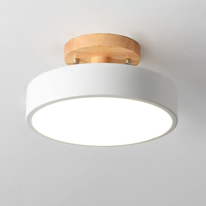 Lumos Flush Mount Ceiling Light | Modern Wood Design, Changeable Colors 10
