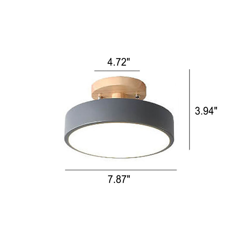 Lumos Flush Mount Ceiling Light | Modern Wood Design, Changeable Colors 14