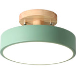 Lumos Flush Mount Ceiling Light | Modern Wood Design, Changeable Colors 6