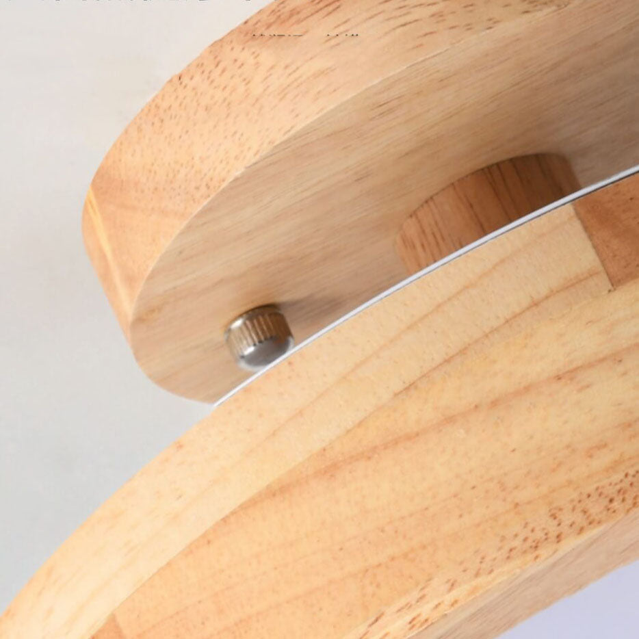 Lumos Flush Mount Ceiling Light | Modern Wood Design, Changeable Colors 7