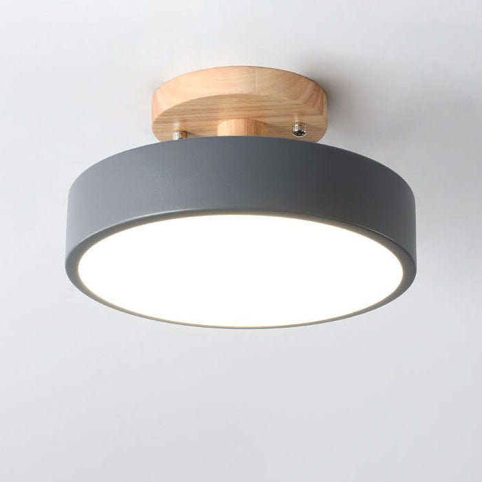Lumos Flush Mount Ceiling Light | Modern Wood Design, Changeable Colors 9