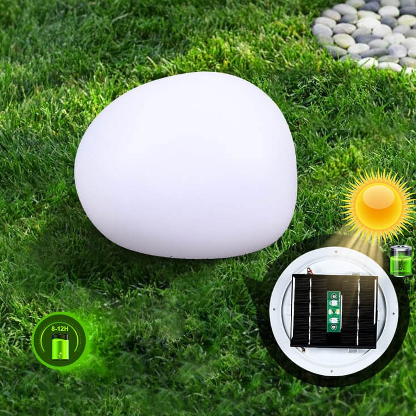 Lumosphere | Elegant Modern Solar Waterproof Outdoor Lawn Light 9
