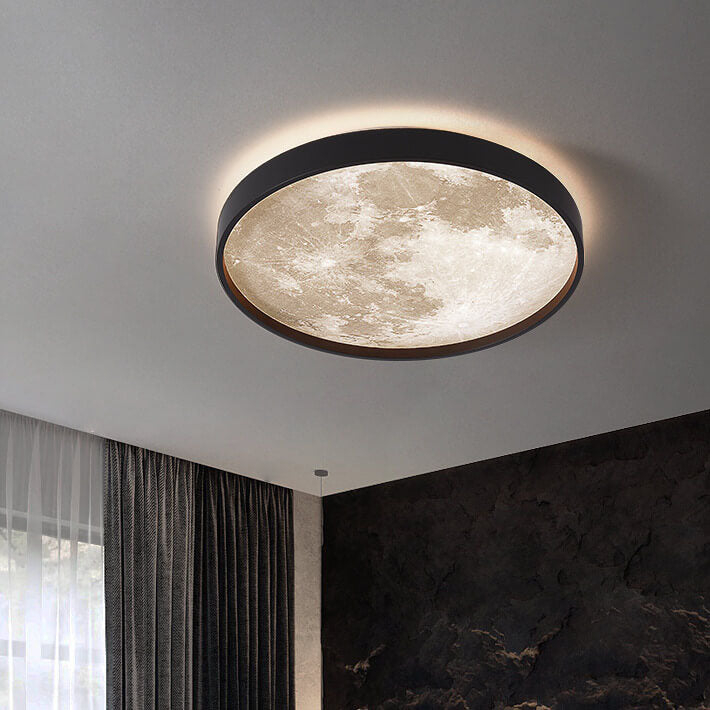 Lunara | Modern Sleek Round LED Flush Mount Ceiling Light Fixture 10