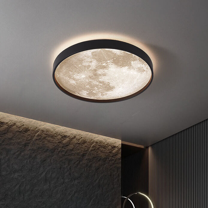 Lunara | Modern Sleek Round LED Flush Mount Ceiling Light Fixture 9