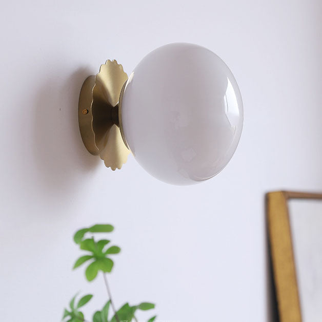Lunaris | Chic Modern Minimalist Wall Sconce Lamp with Glass Shade 10