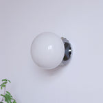 Lunaris | Chic Modern Minimalist Wall Sconce Lamp with Glass Shade 4