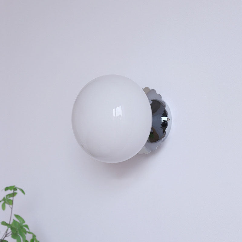 Lunaris | Chic Modern Minimalist Wall Sconce Lamp with Glass Shade 4