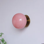 Lunaris | Chic Modern Minimalist Wall Sconce Lamp with Glass Shade 5