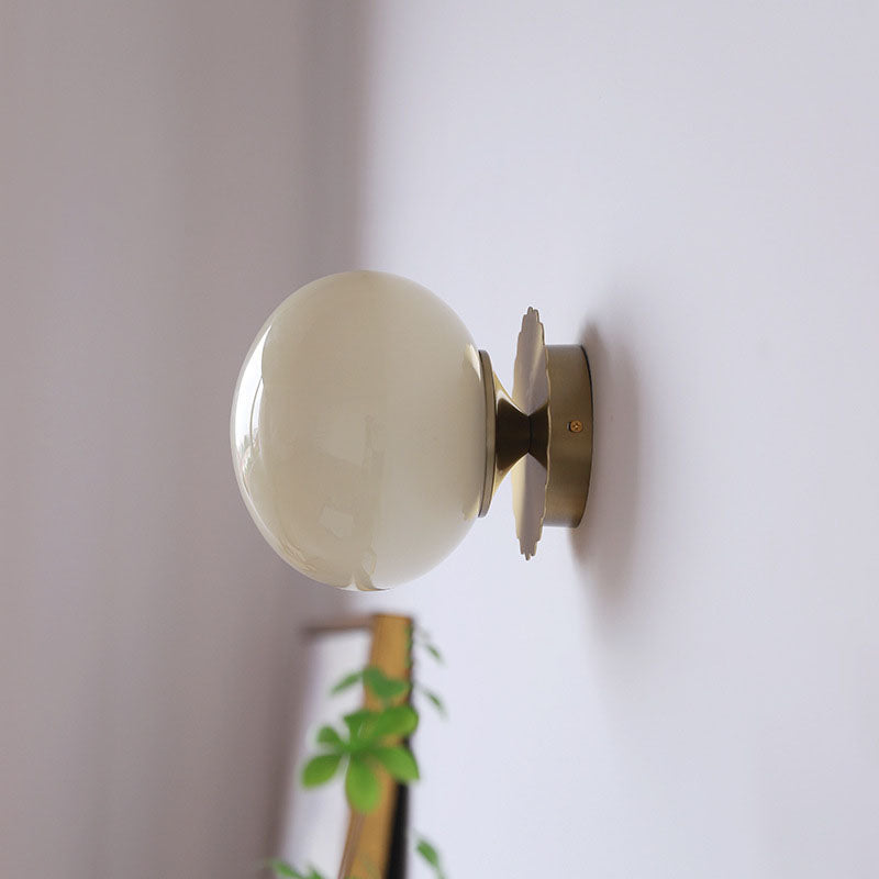 Lunaris | Chic Modern Minimalist Wall Sconce Lamp with Glass Shade 6