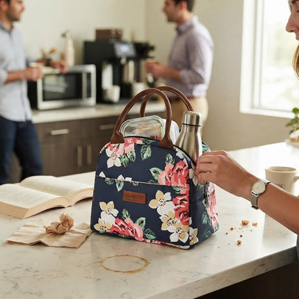 Lunch Bags for Women, Insulated Lunch Bag with Thermal Leakproof Lining, Reusable Lunch Tote Cooler Bag for Work