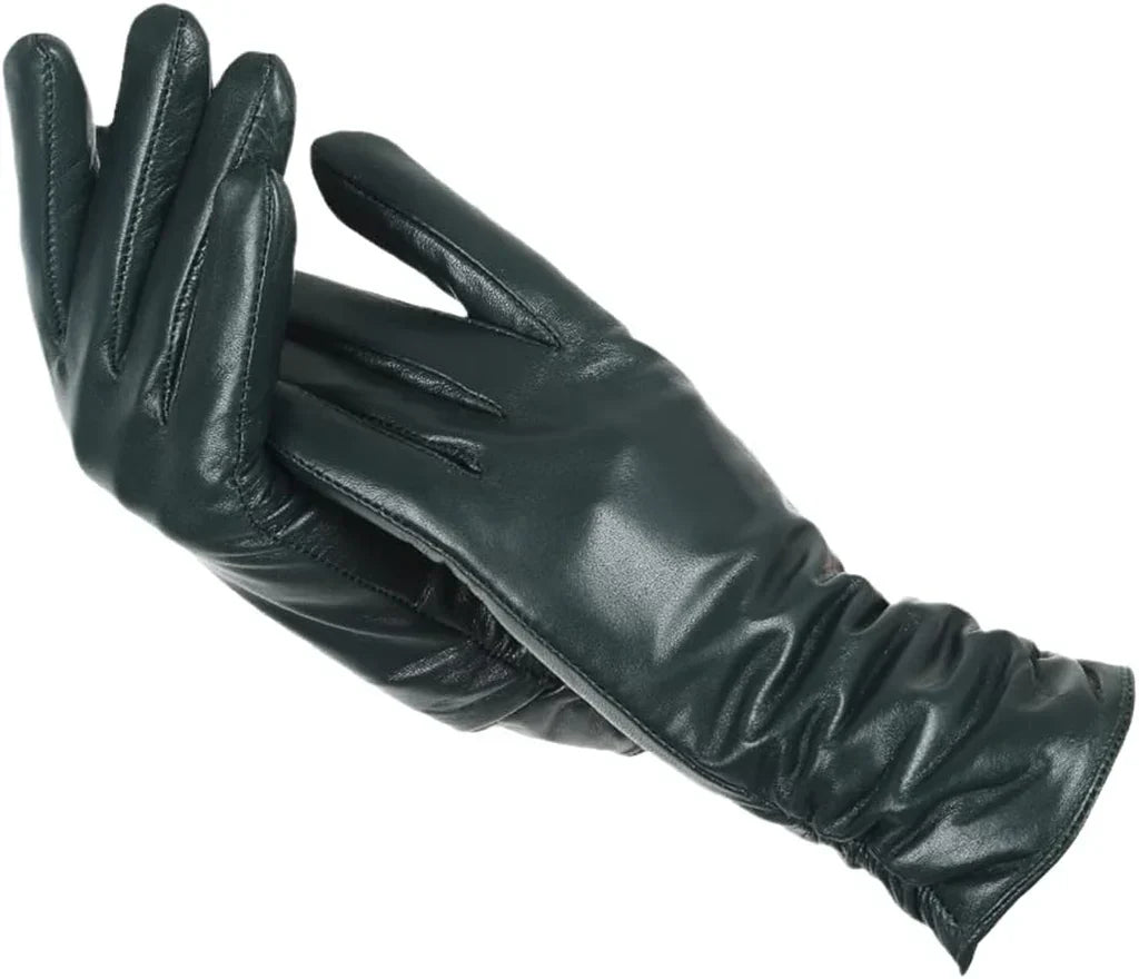 LuxLeather | Women's Leather Gloves with Soft Wool Lining | Stylish Winter Accessory for Warmth and Comfort 6