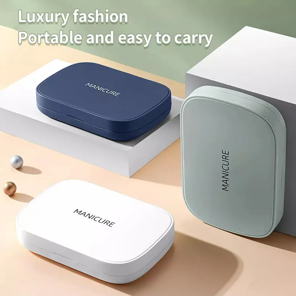 LuxNails | Professional Stainless Steel Manicure & Pedicure Set with 18 Tools | Portable Storage for On-the-Go Nail Care 4