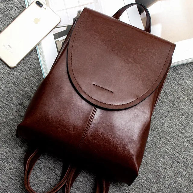LuxeLeather | Leather Backpack for Women with Ample Space | Stylish Design for Everyday Use 4