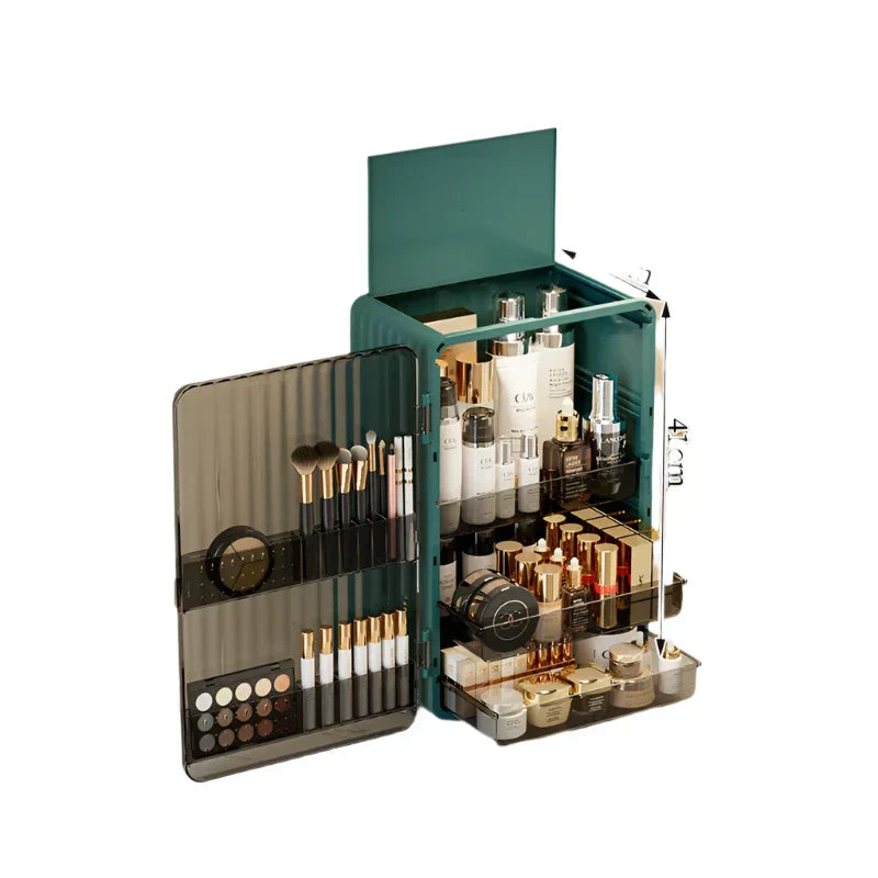 Luxo | Luxury Makeup Storage Box with Magnetic Door | Elegant Organizer for Dust-Free Essentials 7