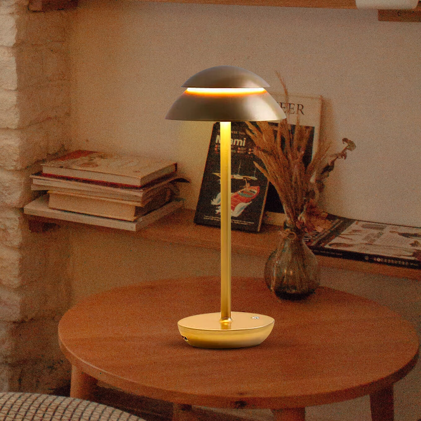 Luxora | Rechargeable Wireless Touch Table Lamp with USB Charging | Elegant Design for Cozy Ambiance 5