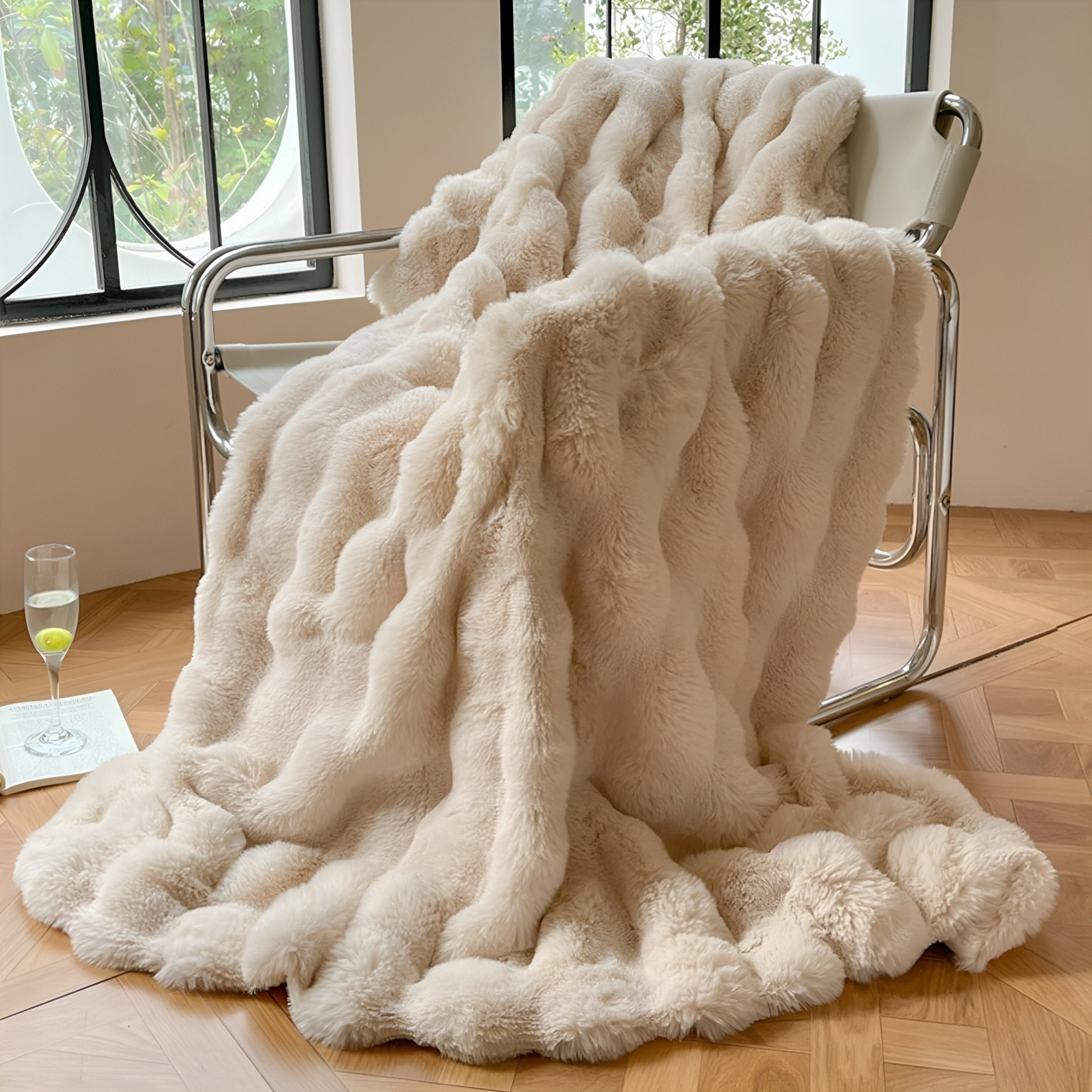 Luxurious Portable Blanket | Soft Travel & Home Use with Plush Comfort | Lightweight Design for Cozy Relaxation 0