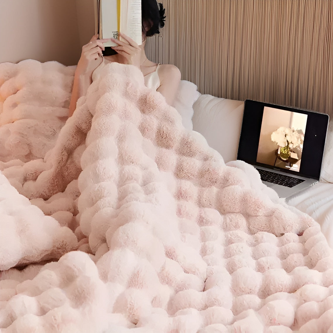 Luxurious Portable Blanket | Soft Travel & Home Use with Plush Comfort | Lightweight Design for Cozy Relaxation 6