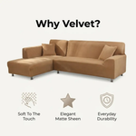 Luxurious Velvet Sofa Cover | Stretch Slipcover with Anti-Slip Technology | Perfect Fit for Stylish Protection 5