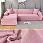 Luxurious Velvet Sofa Cover with Stretch Fabric & Custom Fit for Ultimate Protection 0
