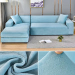 Luxurious Velvet Sofa Cover with Stretch Fabric & Custom Fit for Ultimate Protection 18