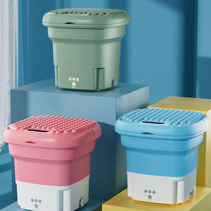 Portable Washing Machine Foldable, Mini Washing Machine for Underwear and Baby Clothes, Portable Washer for Travel