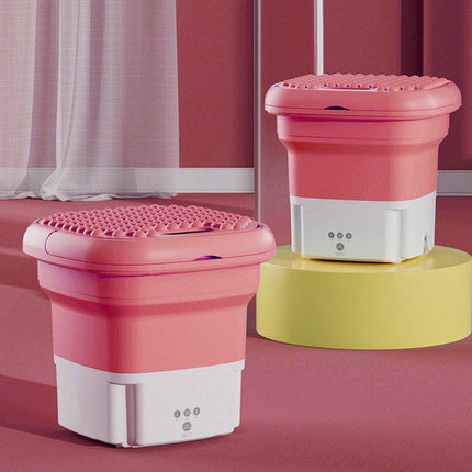 Portable Washing Machine Foldable, Mini Washing Machine for Underwear and Baby Clothes
