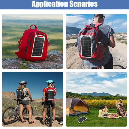 Solar Panel with USB Port, Ultra Thin Solar Charger for Phones