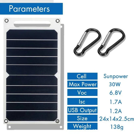 Solar Panel with USB Port, Ultra Thin Solar Charger for Phones – image 5