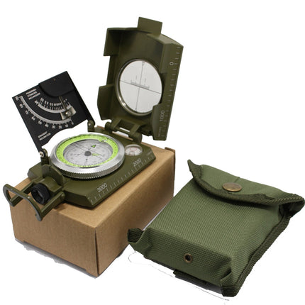 Military Compass, Waterproof Metal Compass for Hiking and Camping, Navigation Compass with Lanyard and Storage Pouch