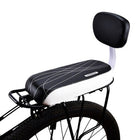 Bike Backrest Seat Padded for Child, Rear Bike Seat with Backrest PU Leather and Sponge, Bike Passenger Seat for Kids