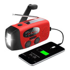 Portable AM FM Radio, Hand Crank Radio with Solar Power Bank