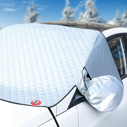 Windshield Snow Cover for Winter, Magnetic Car Snow Cover with Mirror Covers, Windshield Sun Shade, Car Sun Shade