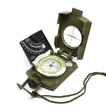 Metal Military Compass with Lanyard and Storage Pouch