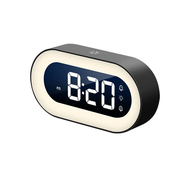 Digital Alarm Clock with Night Light, Rechargeable LED Digital Clock