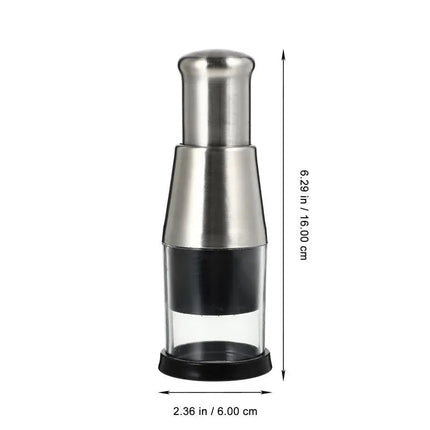 Vegetable Chopper with Collection Bowl, Stainless Steel Vegetable Cutter – image 7