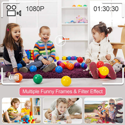 Digital Camera for Kids, Shockproof Kids Camera with Filters and Selfie Mode – image 8