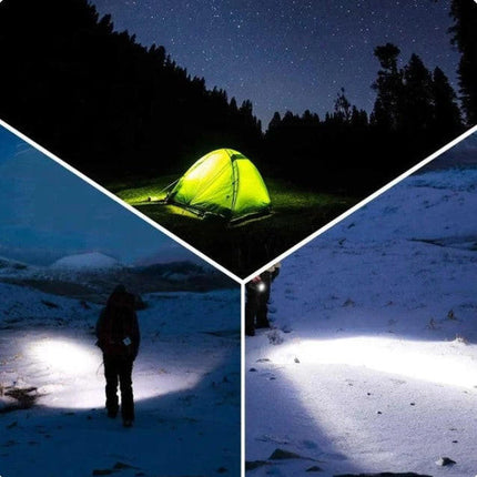 LED Flashlight with Power Bank, Waterproof Flashlight for Camping and Hunting