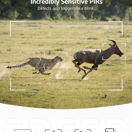 Trail Camera for Hunting, 1080P Game Camera with Night Vision – image 4
