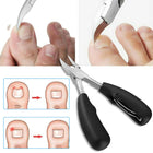 Nail Clippers for Thick Nails, Toenail Clippers for Seniors, Stainless Steel Fingernail Clipper Set with Nail File