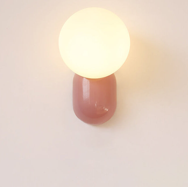 MacaronGlow | Stylish Modern Resin Glass Wall Sconce Lamp 0