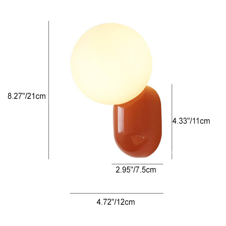 MacaronGlow | Stylish Modern Resin Glass Wall Sconce Lamp 4