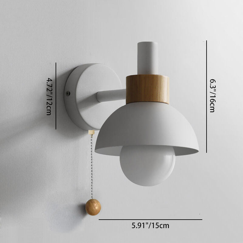 Maco Globe Wall Sconce | Colorful Iron and Glass Design 4