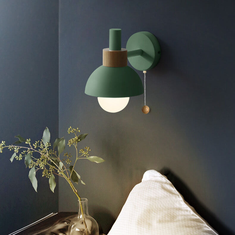 Maco Globe Wall Sconce | Colorful Iron and Glass Design 6